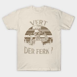 VINTAGE - Cheeff vert Der Ferk black T-Shirt